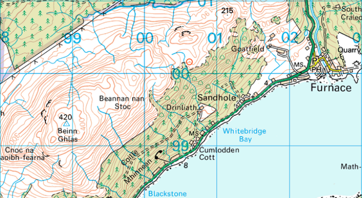 ordnance survey map grid reference
