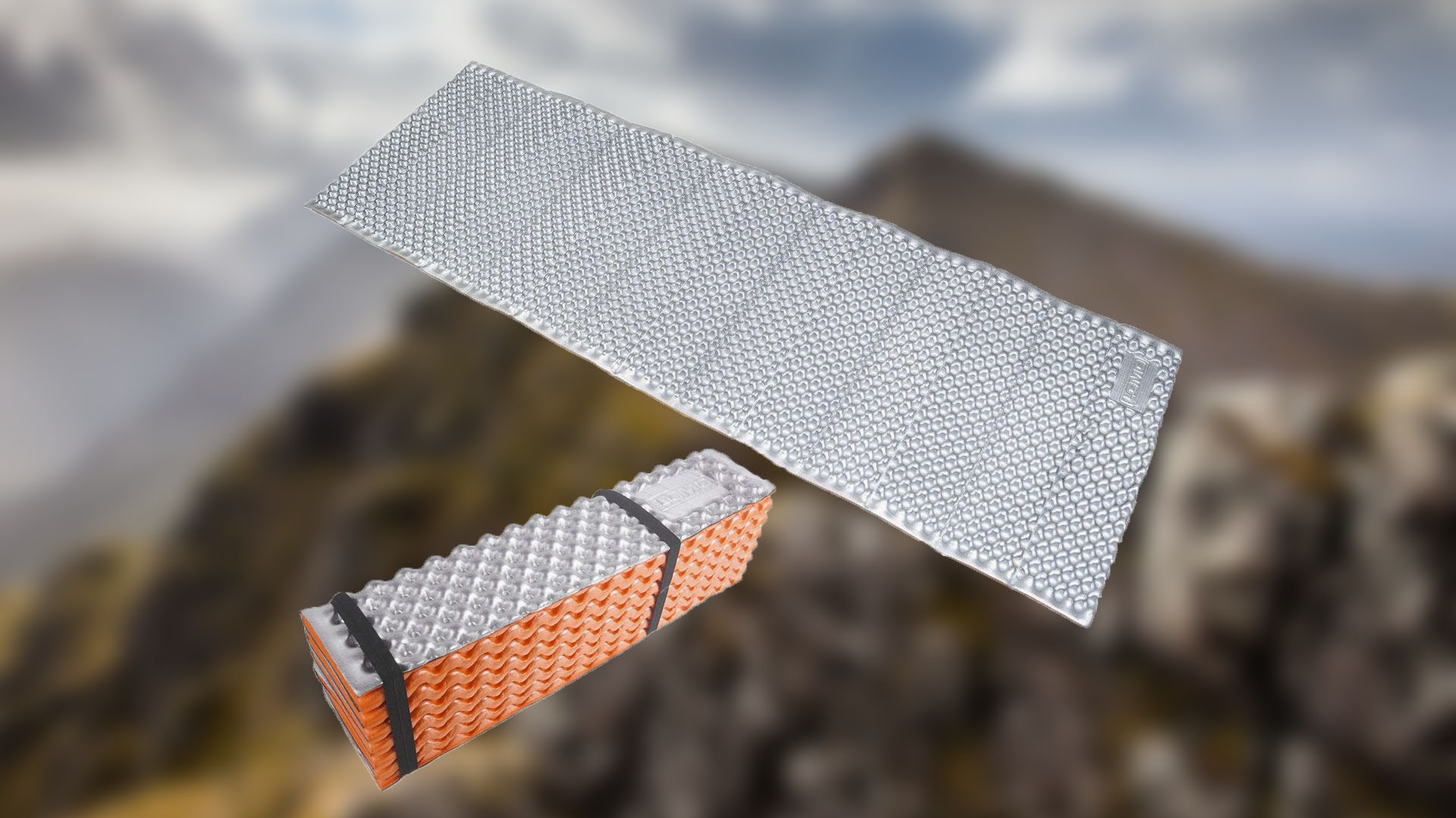 Folding top camping mats