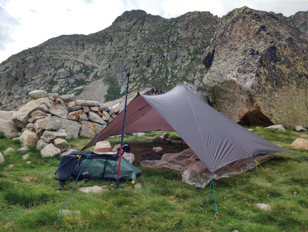 © ALEX RODDIE Inner-less tarp shelters can be a good option for summer, but only if you plan ahead