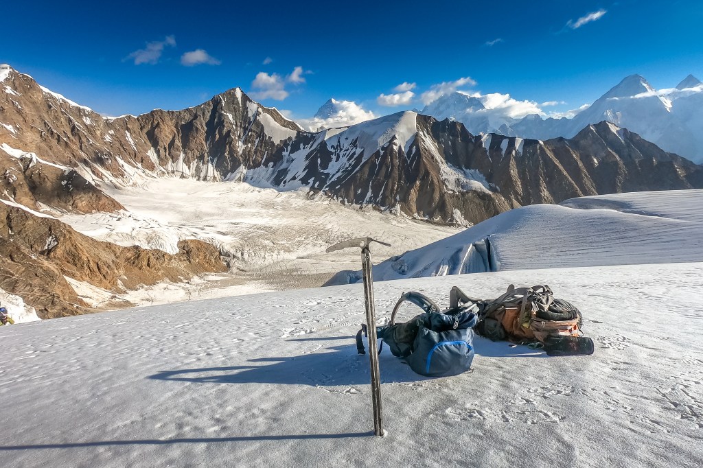 challenge treks - at the top of the Gondogoro La Pass in the Central Karakoram National Park