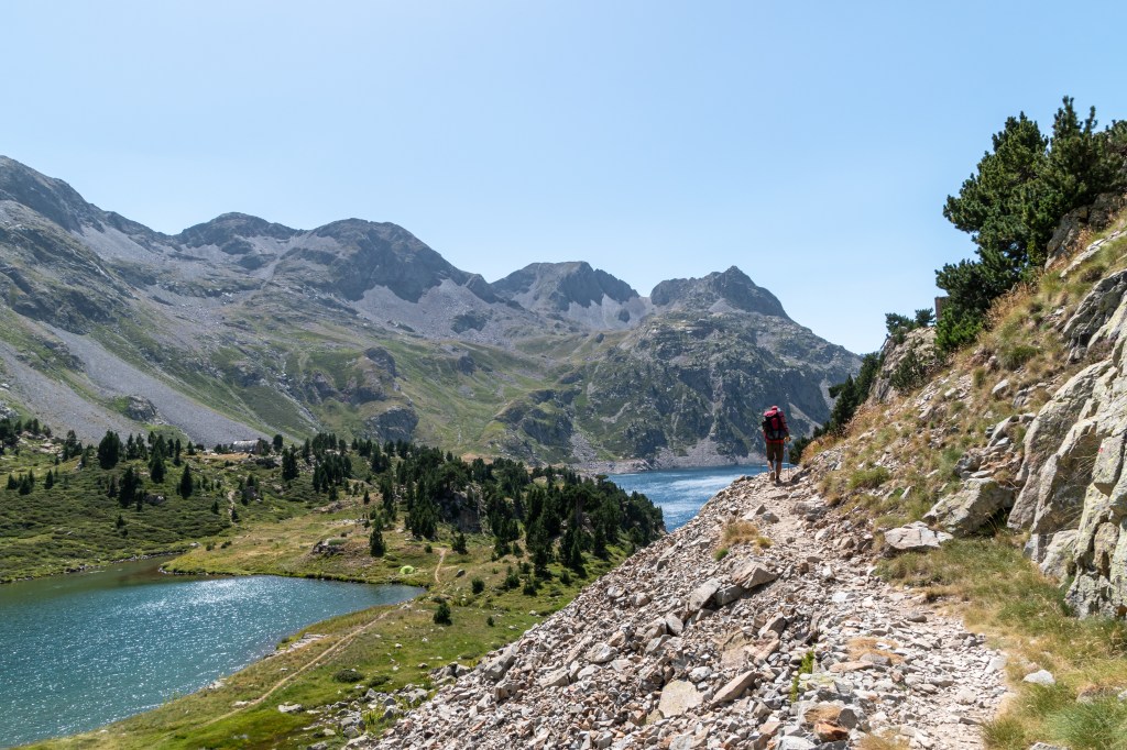 On route to the Respomuso reservoir and mountain hut in the Spanish Pyrenees