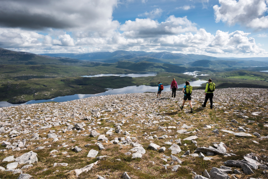 Summer mountain weather - Cloud gazing in Assynt_credit Ed Smith