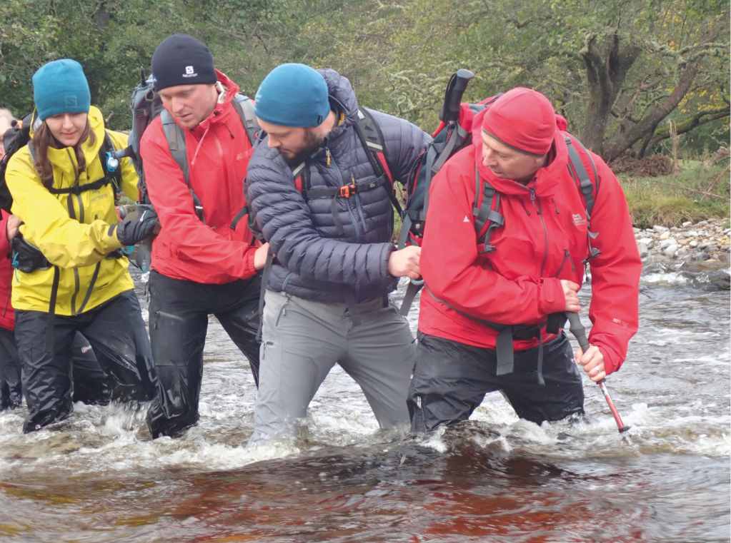 river crossing - The Line Astern method_credit Heather Morning