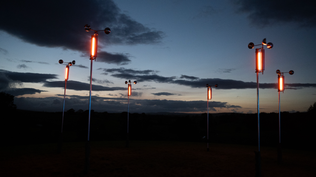 Anemomephones spin in the wind creating a gentle sound like wading birds_credit Dan Fox