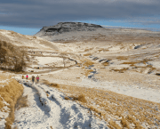 horton in ribblesdale - Walking to Ingleborough. Credit: Shutterstock