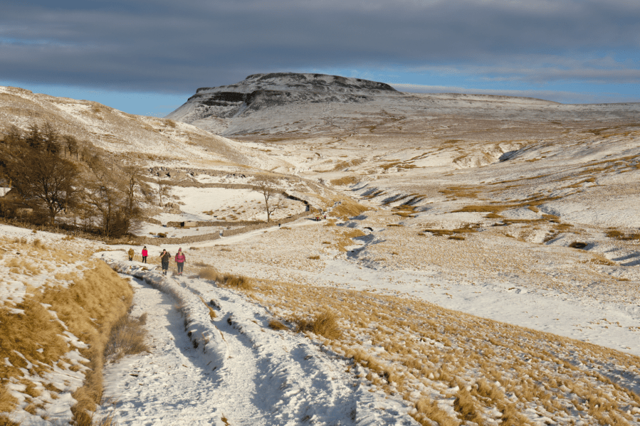 horton in ribblesdale - Walking to Ingleborough. Credit: Shutterstock