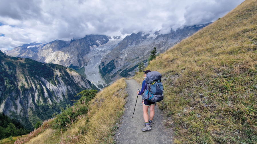 multi-day hiking on the Tour du mont Blanc. Ingrina Shieh