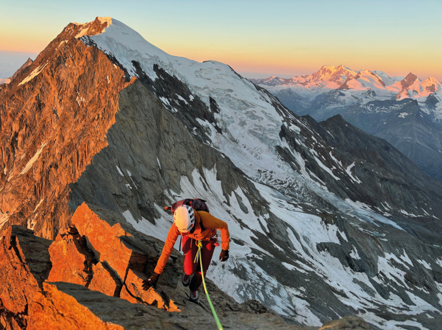 Lagginhorn (4010m) South Ridge, Switzerland