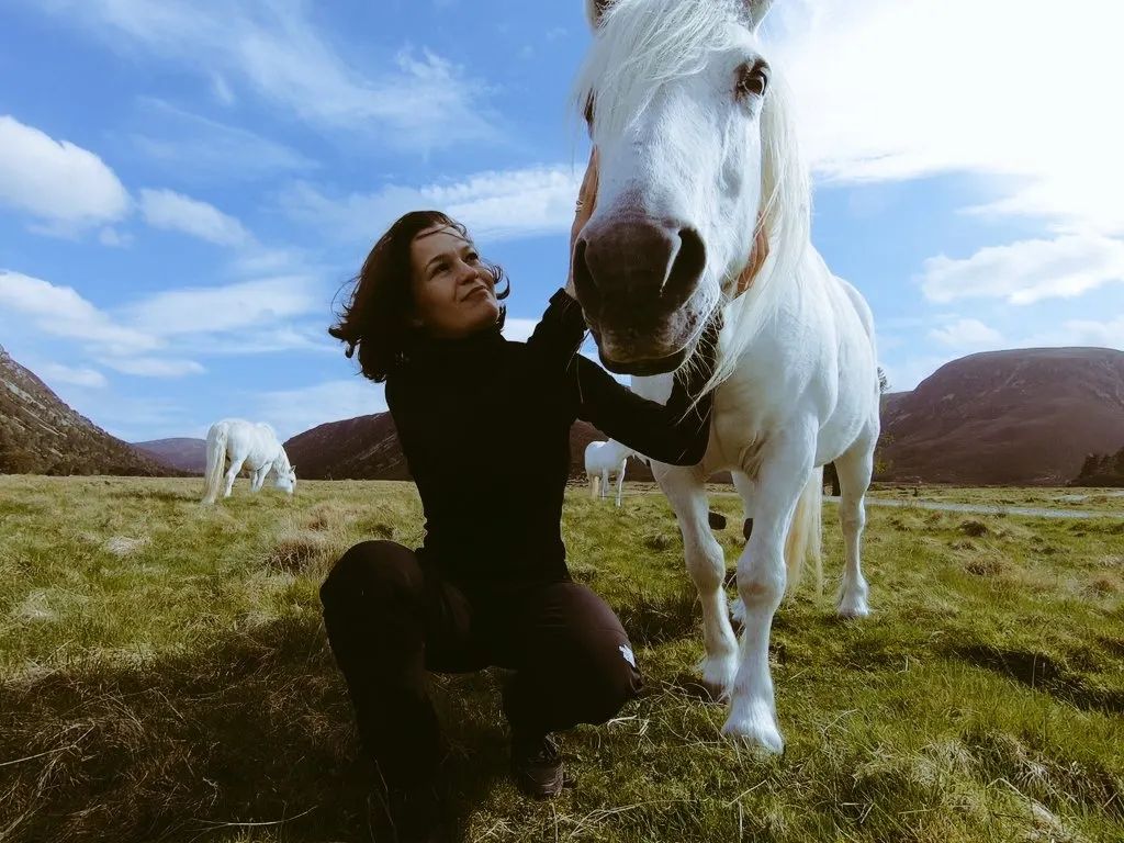 Ana and friend in Highland places. Credit Ana Norrie-Toch