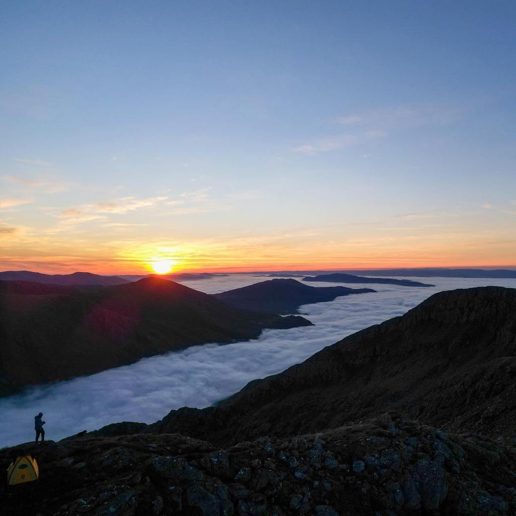 Camping above the clouds. Credit: David Solomon