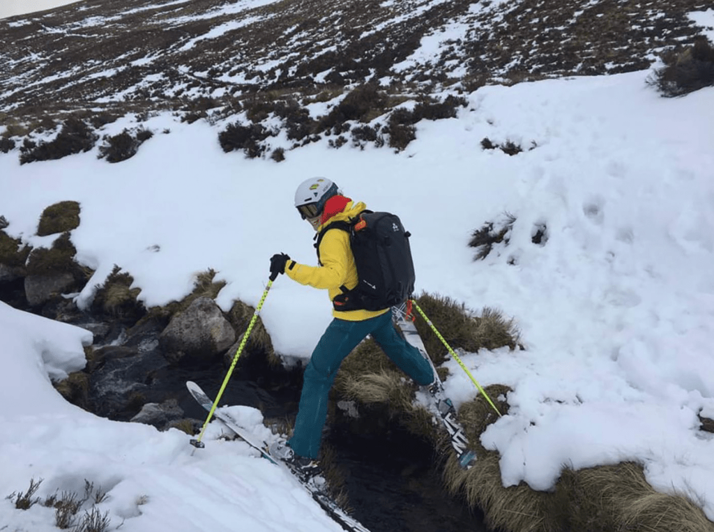 backcountry skiing Challenges to overcome with thin snow cover