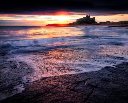 Bamburgh Castle in Northumberland