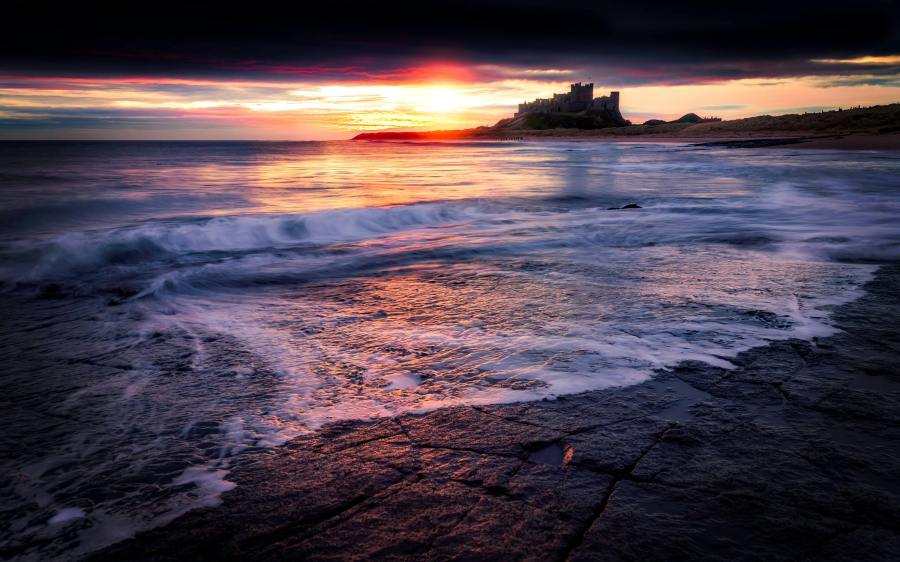 Bamburgh Castle in Northumberland