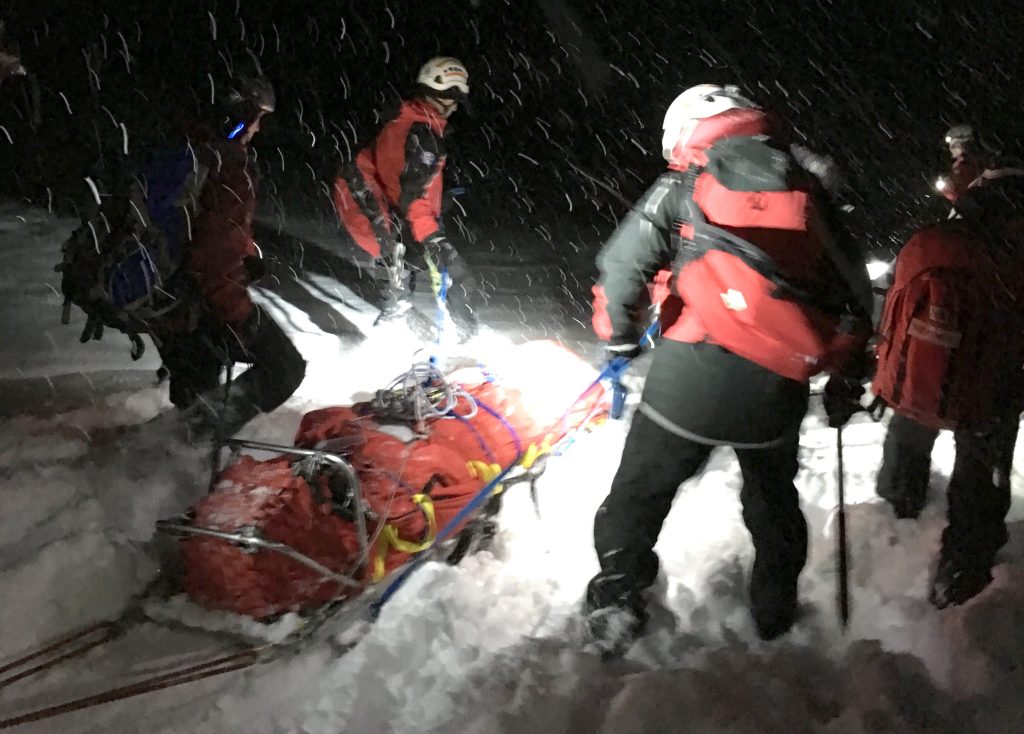 A Patterdale MRT winter rescue. Credit: www.patterdalemrt.co.uk