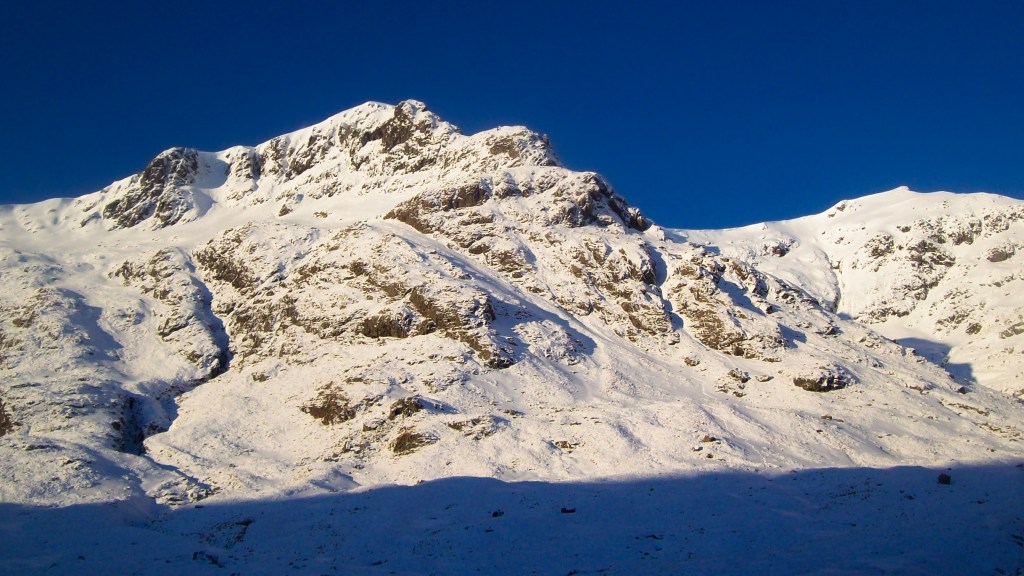 Stob Coire Sgreamhach - In the Lairig Eilde, looking back up towards the Sron na Lairig ridge. Credit: Alex Roddie