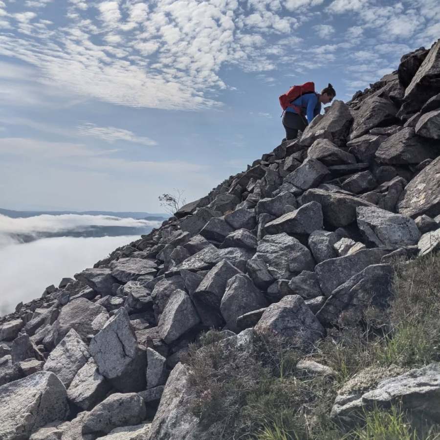 Climbing Beinn na Caillich Credit Sarah Hobbs