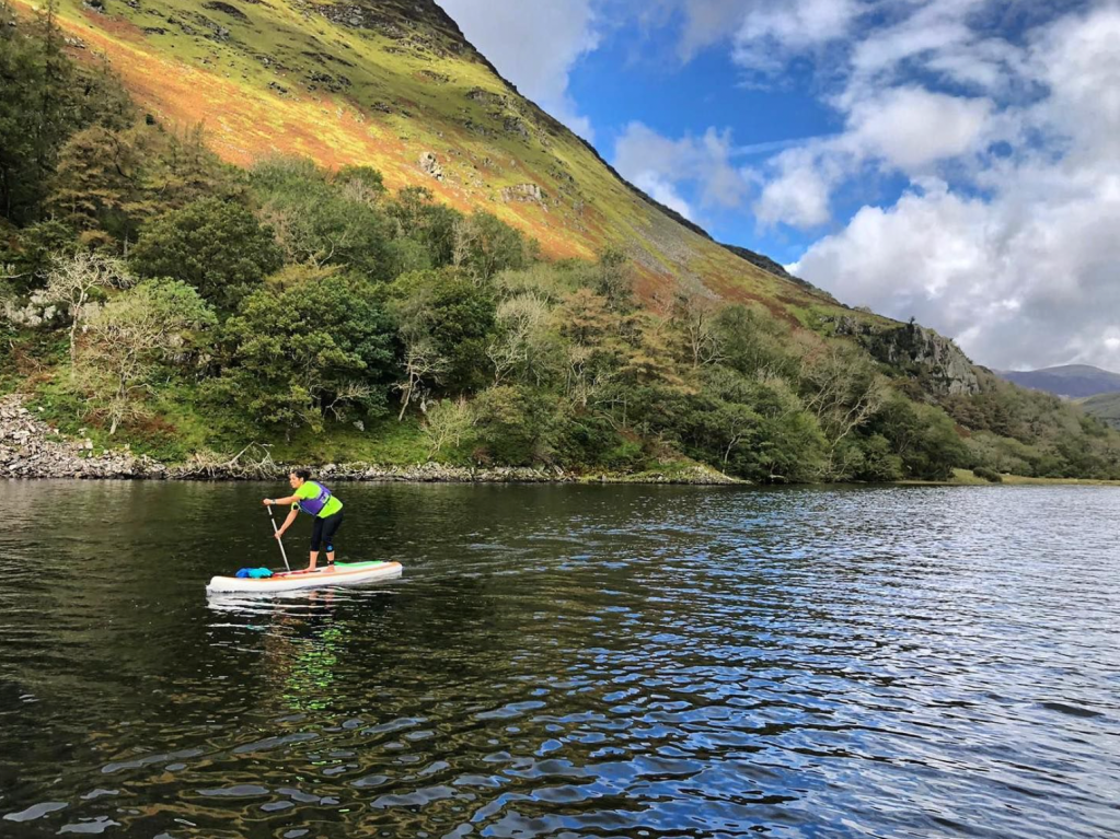 Paddling in Eryri. Credit: @liverpoolsupco