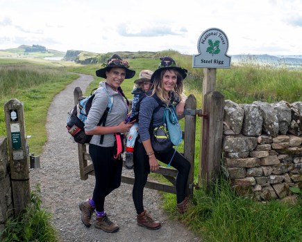 The Walking Witches on the Hadrian's Wall Path. Credit: Amie Dixon