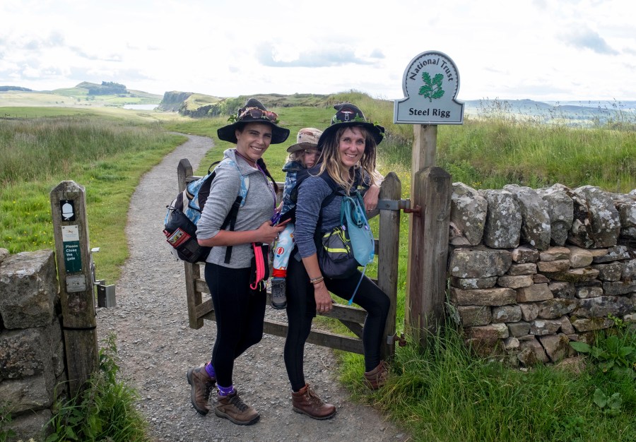 The Walking Witches on the Hadrian's Wall Path. Credit: Amie Dixon