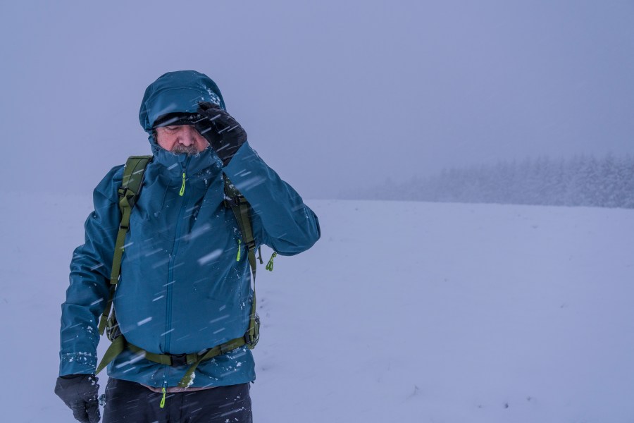 Chris testing the Munro V2. Credit: Chris Townsend